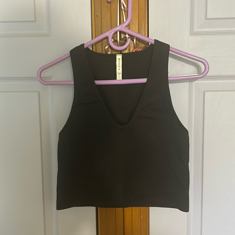 Athleta Aurora Seamless Crop Rib Tank